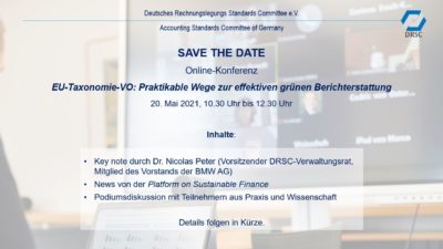 DRSC-Konferenz Zur EU-Taxonomie-Verordnung Am 20. Mai 2021 • DRSC Website